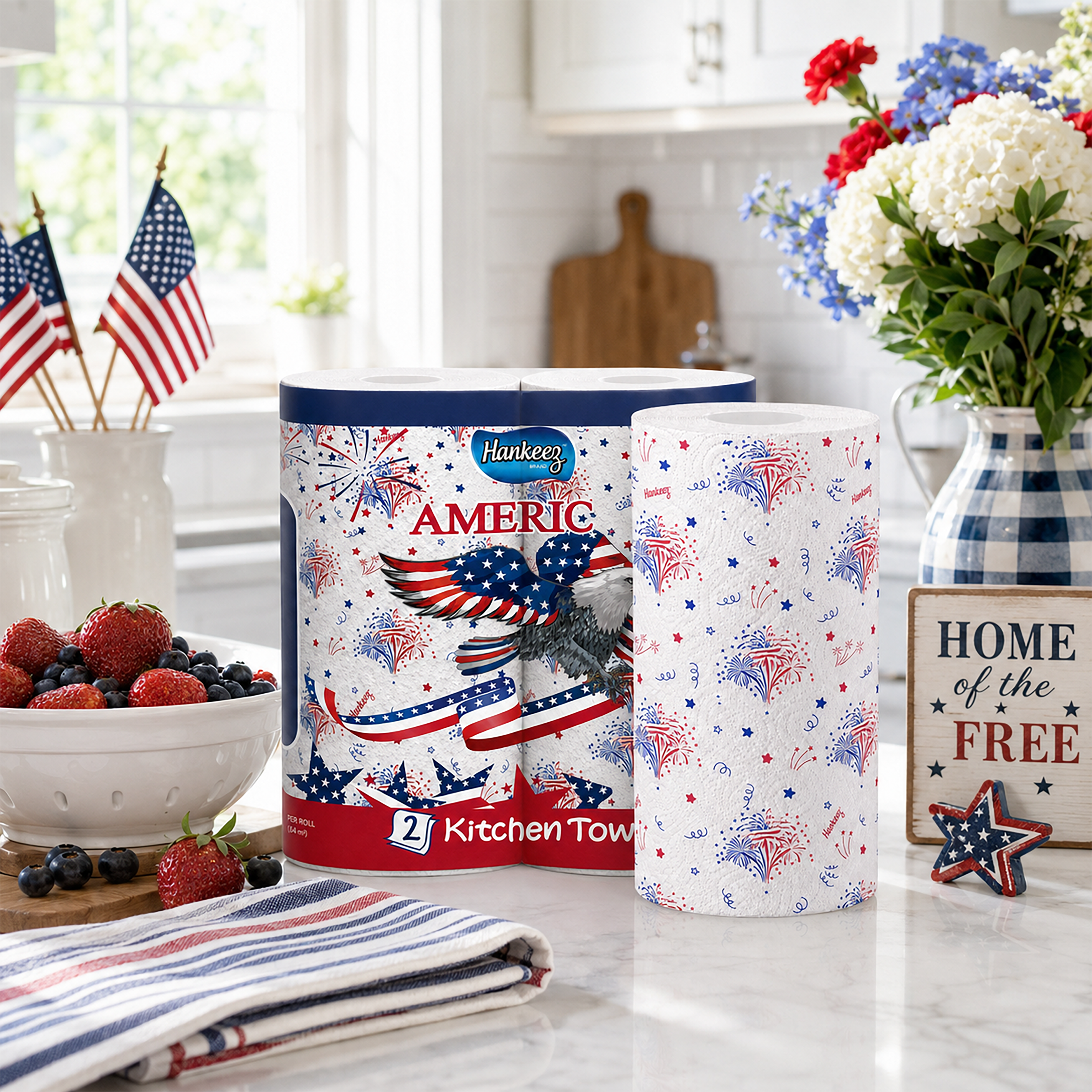 Patriotic Paper Towels